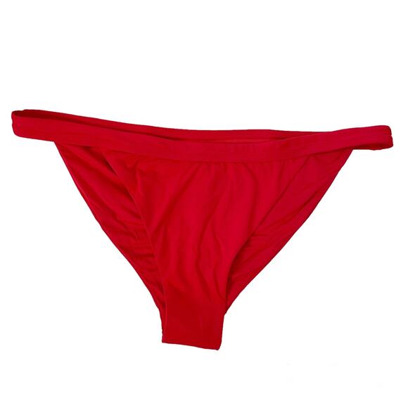 Andie Bikini Bottoms Womens XXXL Cherry Red The Banded Cheeky Swimwear New NWT - Picture 1 of 3